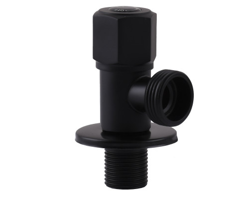 Кран кульовий кутовий Professional 1/2″X3/4″ NV-QP888 BLACK
