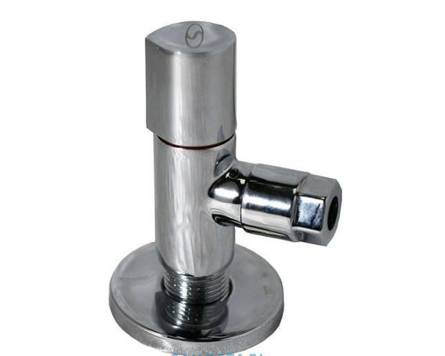 Кран напівобертовий кутовий з цангою SOLOMON 1/2″x3/8″ 9082