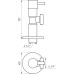Кран напівобертовий кутовий SOLOMON 1/2″х3/4″ Lazer 7076 (2шт)