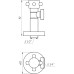 Кран напівобертовий кутовий SOLOMON 1/2″х3/4″ Retro 7077