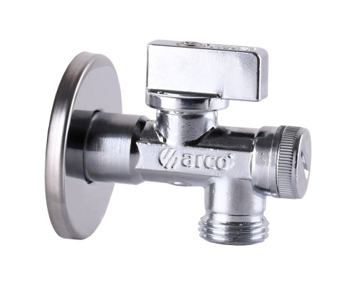 Кран кульовий кутовий з фільтром ARCO 1/2″x1/2″ 02400MAC