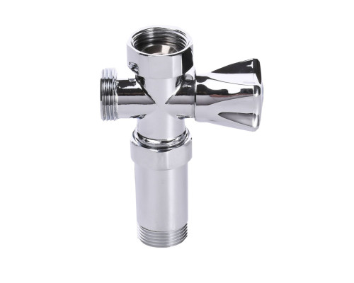 Кран вентильний для пральної машини Q PROFESSIONAL 3/4″x3/4″x3/4″ з подовжувачем NV-QP170