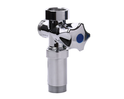 Кран вентильний для пральної машини Q PROFESSIONAL 3/4″x3/4″x3/4″ з подовжувачем NV-QP170
