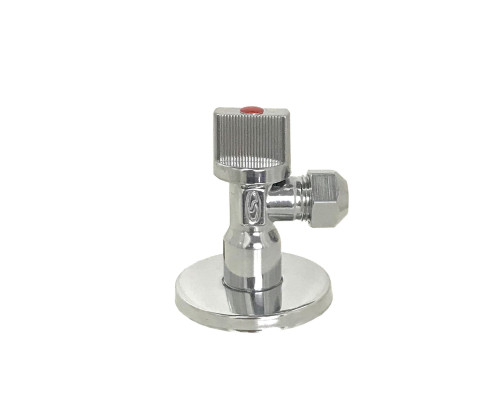 Кран шаровый угловой с цангою SOLOMON 1/2″х3/8″ A7032
