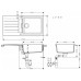 Hansgrohe Набір для кухні, гранітна мийка S520-F480 + зміш. Focus M41, чорний графіт-чорний матовий