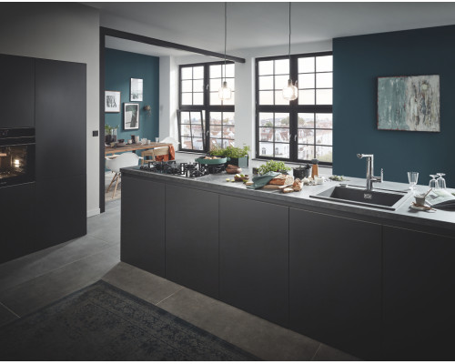 Grohe Мийка кухонна K700, граніт, прямокут., без крила, 560x510x200мм, чаша - 1, врізна, сірий граніт