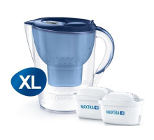 Brita Фільтр-глечик Marella XL Memo + 2 картриджа 3.5 л (2.2 л очищеної води), синій