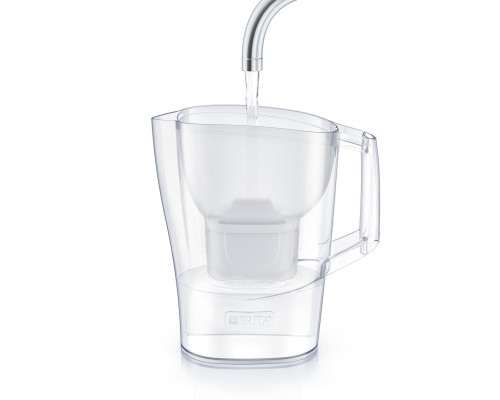 Brita Фільтр-глечик Aluna Memo + 3 картриджа, 2.4 л (1.4 л очищеної води),білий