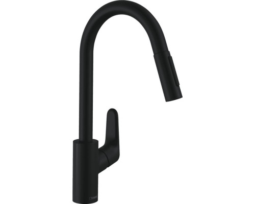 Hansgrohe Набір для кухні, гранітна мийка S520-F480 + зміш. Focus M41, дозатор A41, чорний графіт-чорний матовий