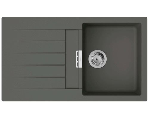 Hansgrohe Набір для кухні, гранітна мийка S520-F345 + зміш. Zesis M33, сірий камінь-сталь