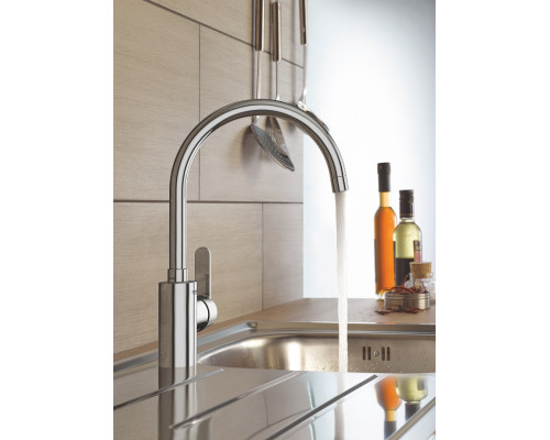 Grohe Змішувач для кухні Get довж.виливу - 224мм, поворотний, 1 важіль, хром