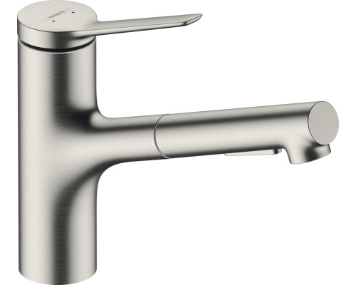 Hansgrohe Набір для кухні, гранітна мийка S520-F345 + зміш. Zesis M33, сірий камінь-сталь
