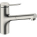 Hansgrohe Набір для кухні, гранітна мийка S520-F345 + зміш. Zesis M33, сірий камінь-сталь