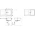 Hansgrohe Набір для кухні, гранітна мийка S520-F345 + зміш. Zesis M33, чорний графіт-чорний матовий