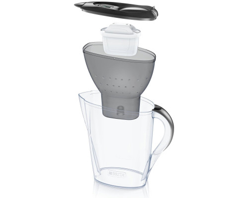 Brita Фільтр-глечик Marella + 3 картриджа 2.4 л (1.4 л очищеної води), графіт