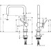 Hansgrohe Набір для кухні, гранітна мийка S520-F510 + зміш. Talis M54, чорний графіт-чорний матовий