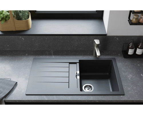 Hansgrohe Набір для кухні, гранітна мийка S520-F480 + зміш. Focus M41, дозатор A41, сірий камінь-сталь