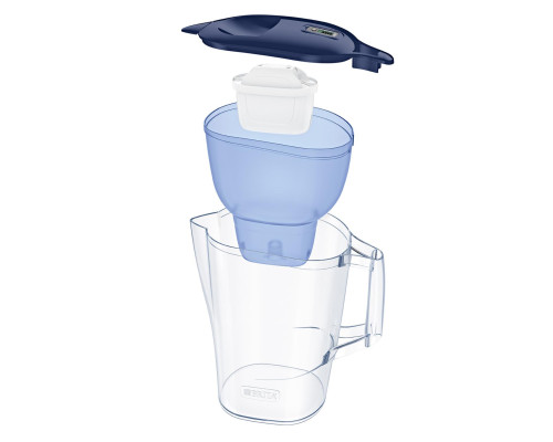 Brita Фільтр-глечик Aluna Memo + 3 картриджа, 2.4 л (1.4 л очищеної води),білий