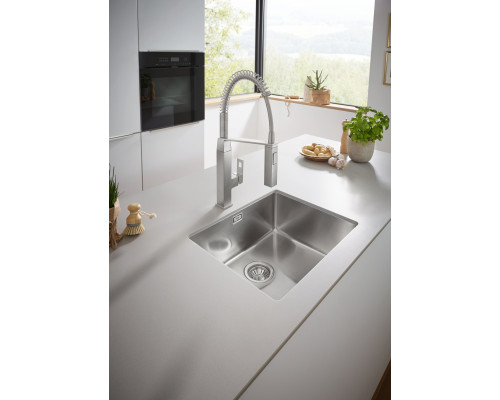 Grohe Мийка кухонна K700U, нерж.сталь, прямокут., без крила, 550x450x200мм, чаша - 1, уніврсальна, матовий графіт