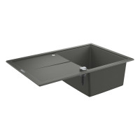 Grohe Мийка кухонна K400, граніт, прямокут., з крилом, 780x500x205мм, чаша - 1, врізна, сірий граніт Grohe Мийка кухонна K400, граніт, прямокут., з крилом, 780x500x205мм, чаша - 1, врізна, сірий граніт